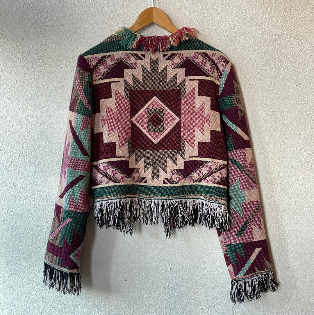 Up-Cycled Santa Fe Crop Sweater