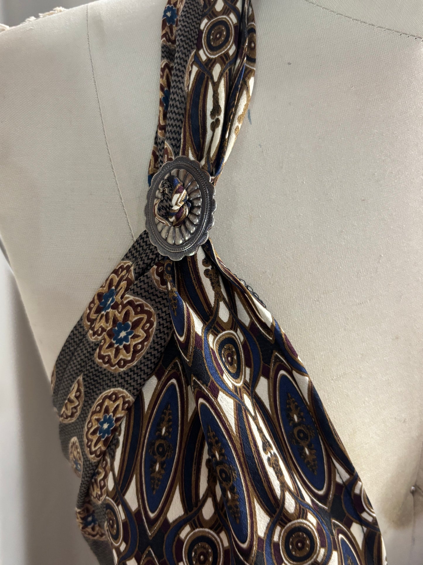 Upcycled Necktie V Top #4