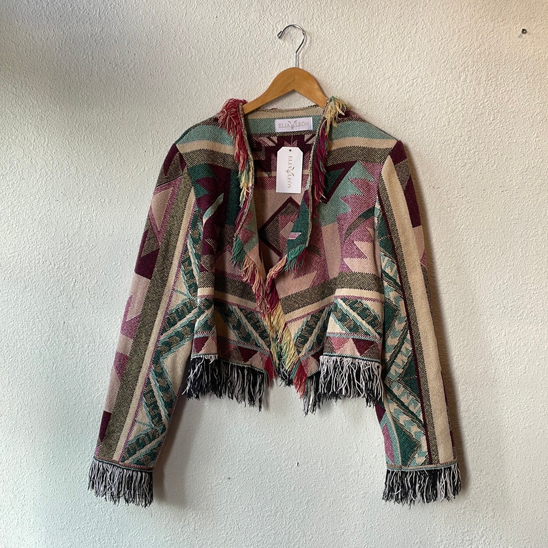 Up-Cycled Santa Fe Crop Sweater