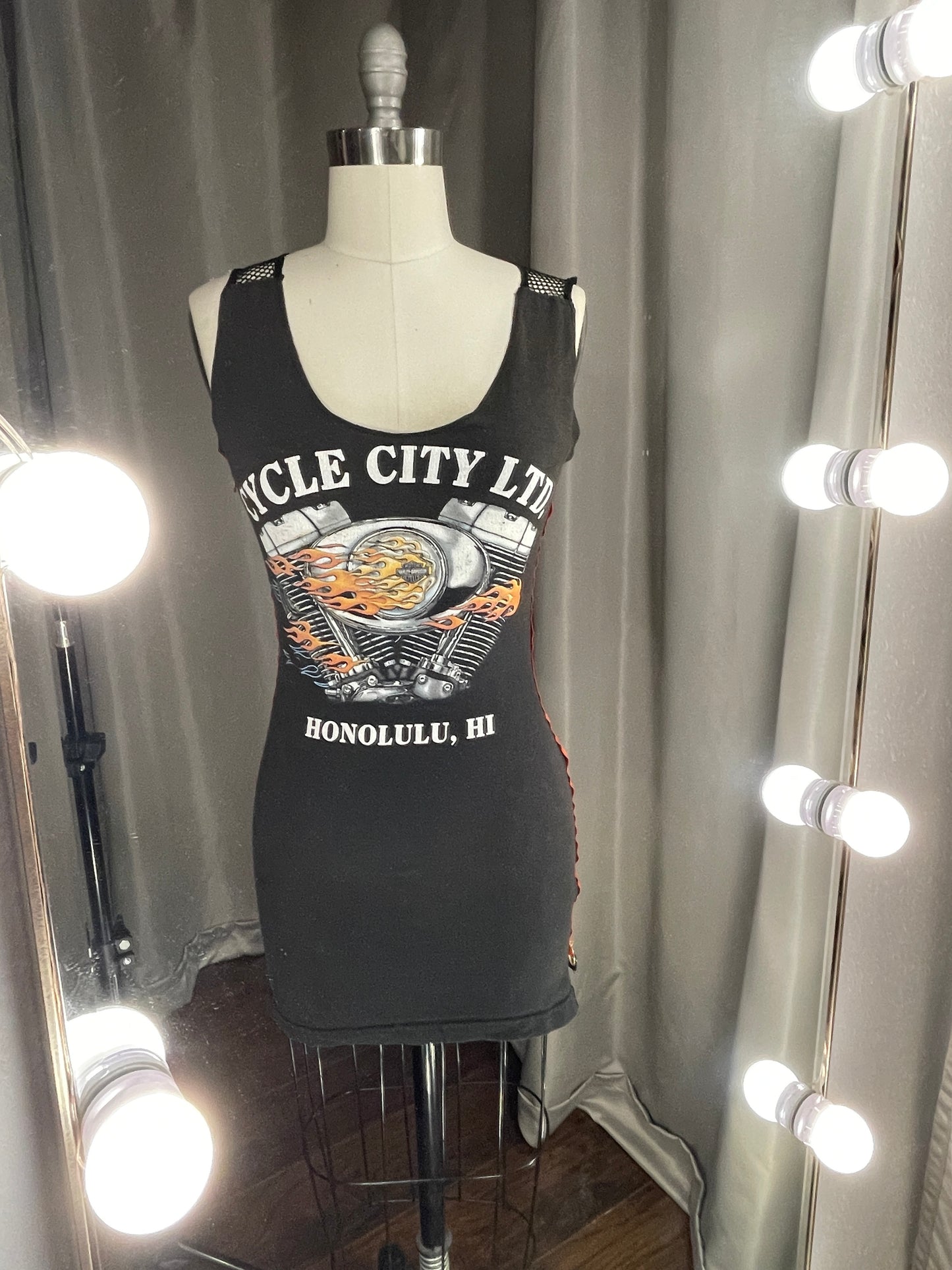 Re-Worked Harley Davidson Dress