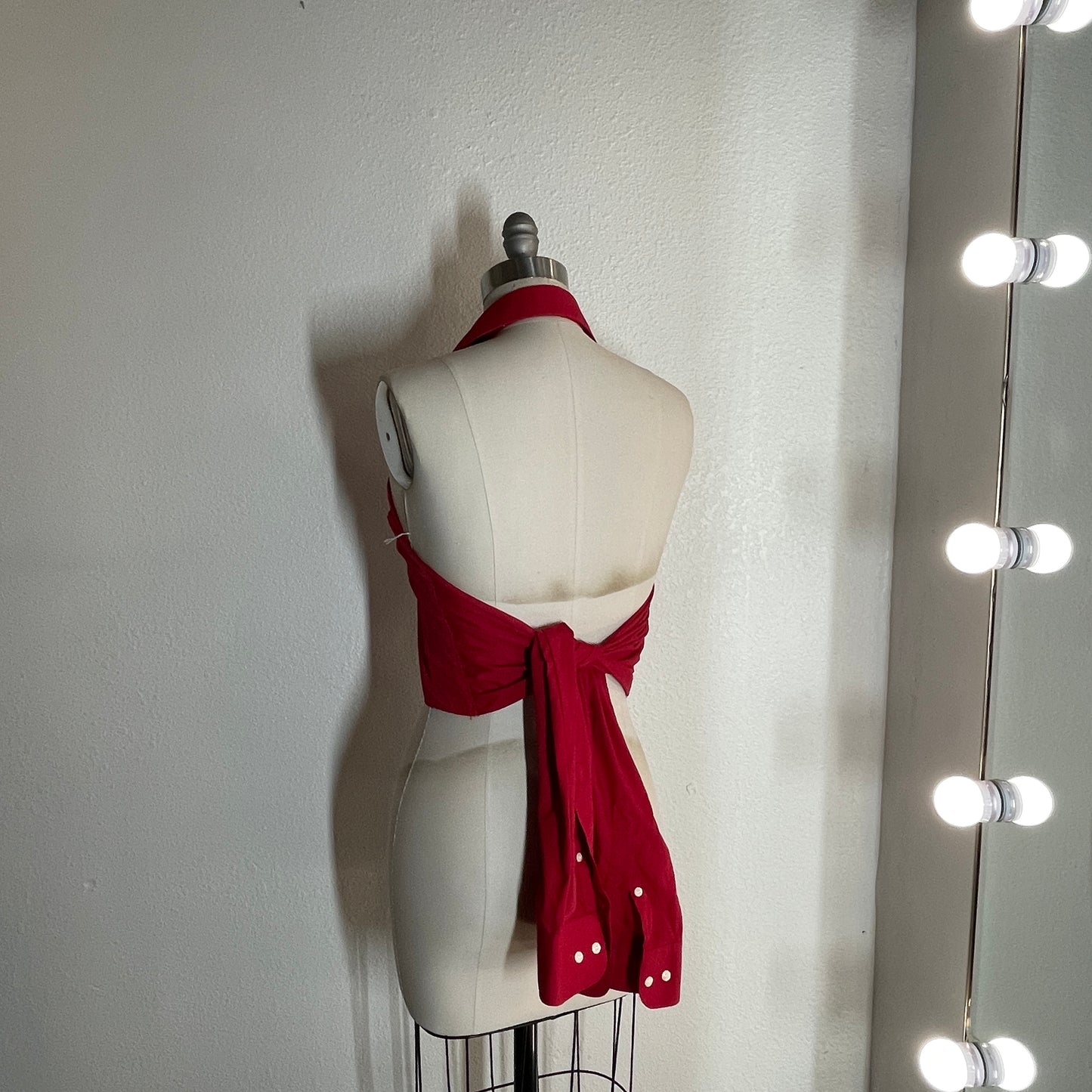 Re-worked Red Mens Shirt Set