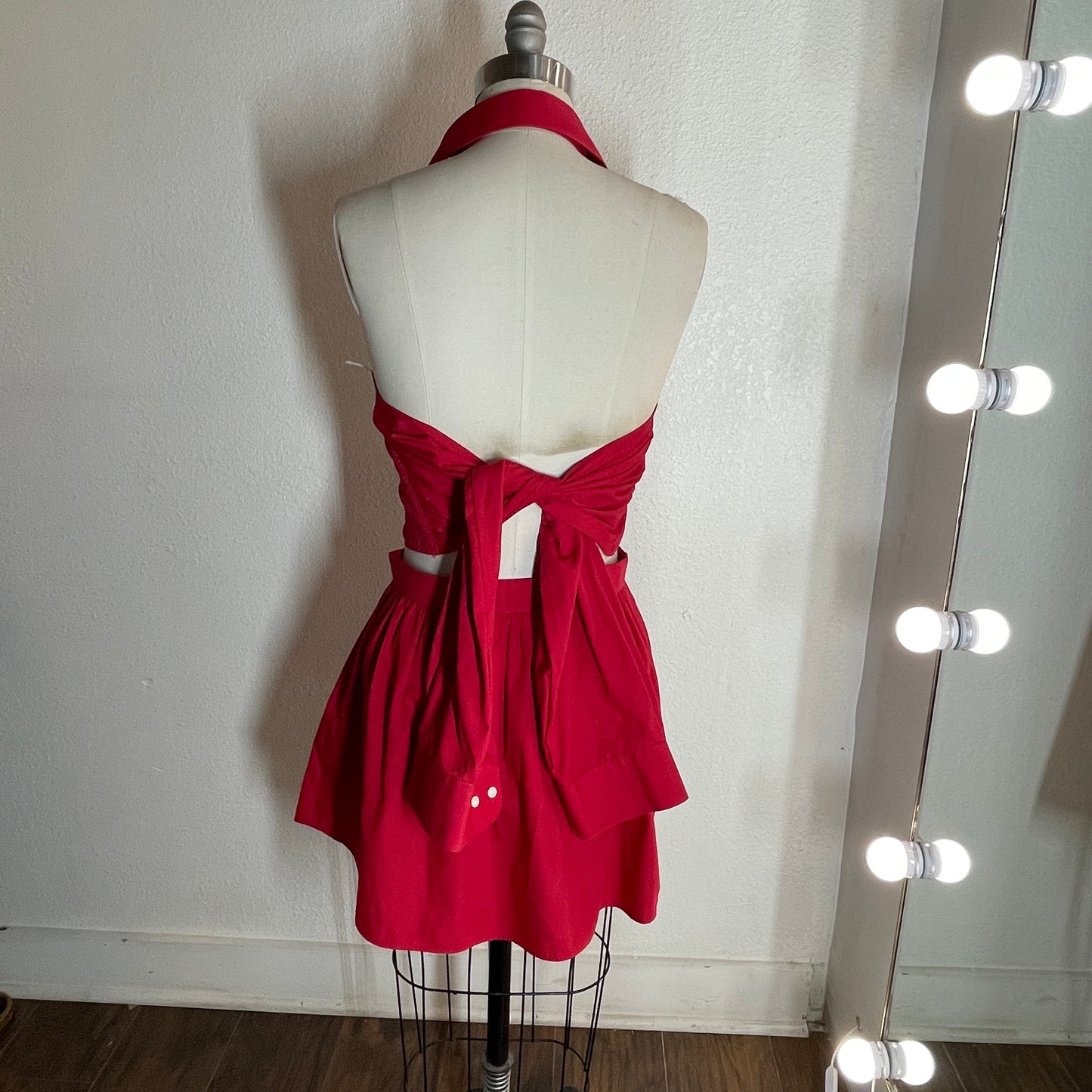 Re-worked Red Mens Shirt Set
