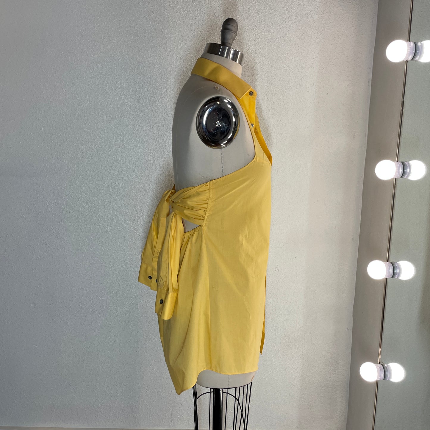 Re-Worked Yellow Shirt dress
