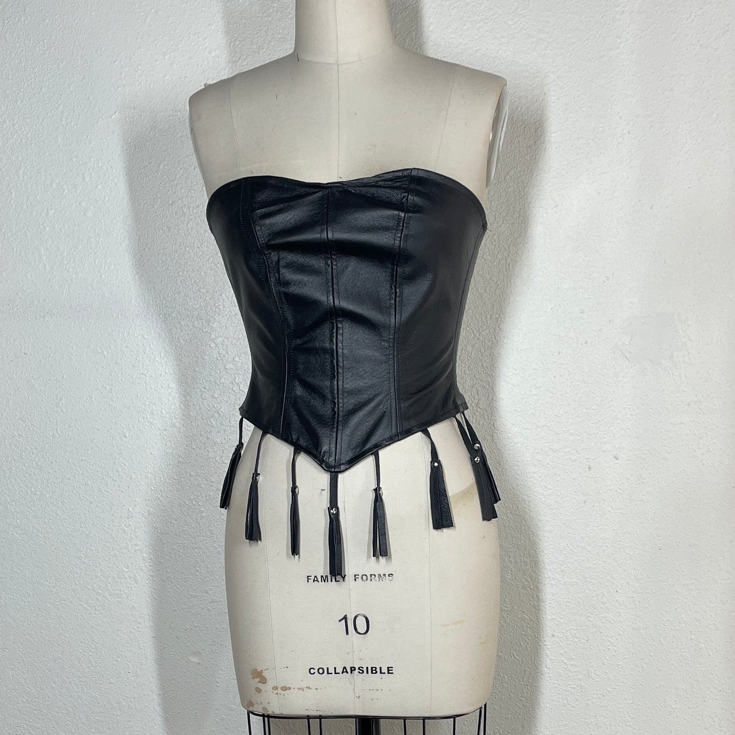 Black Tassel Corset