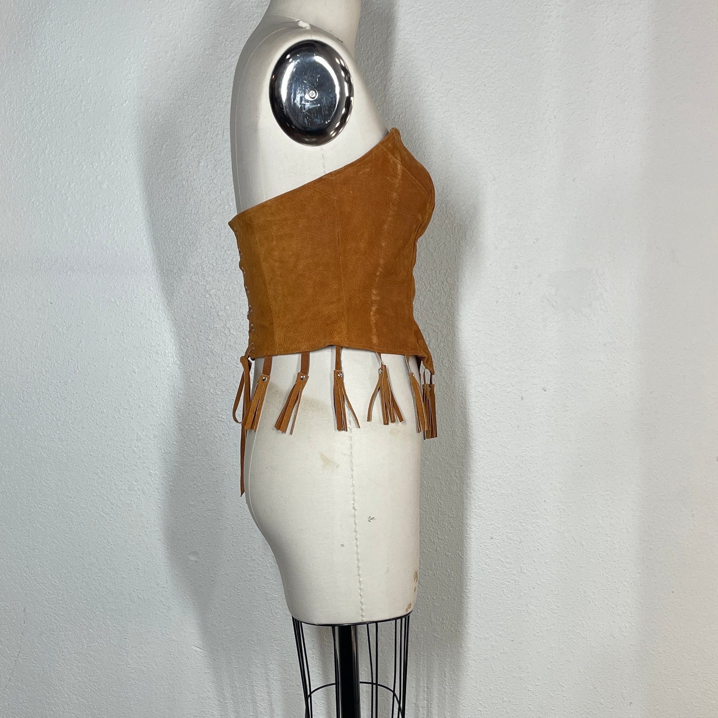 Tan Tassel corset