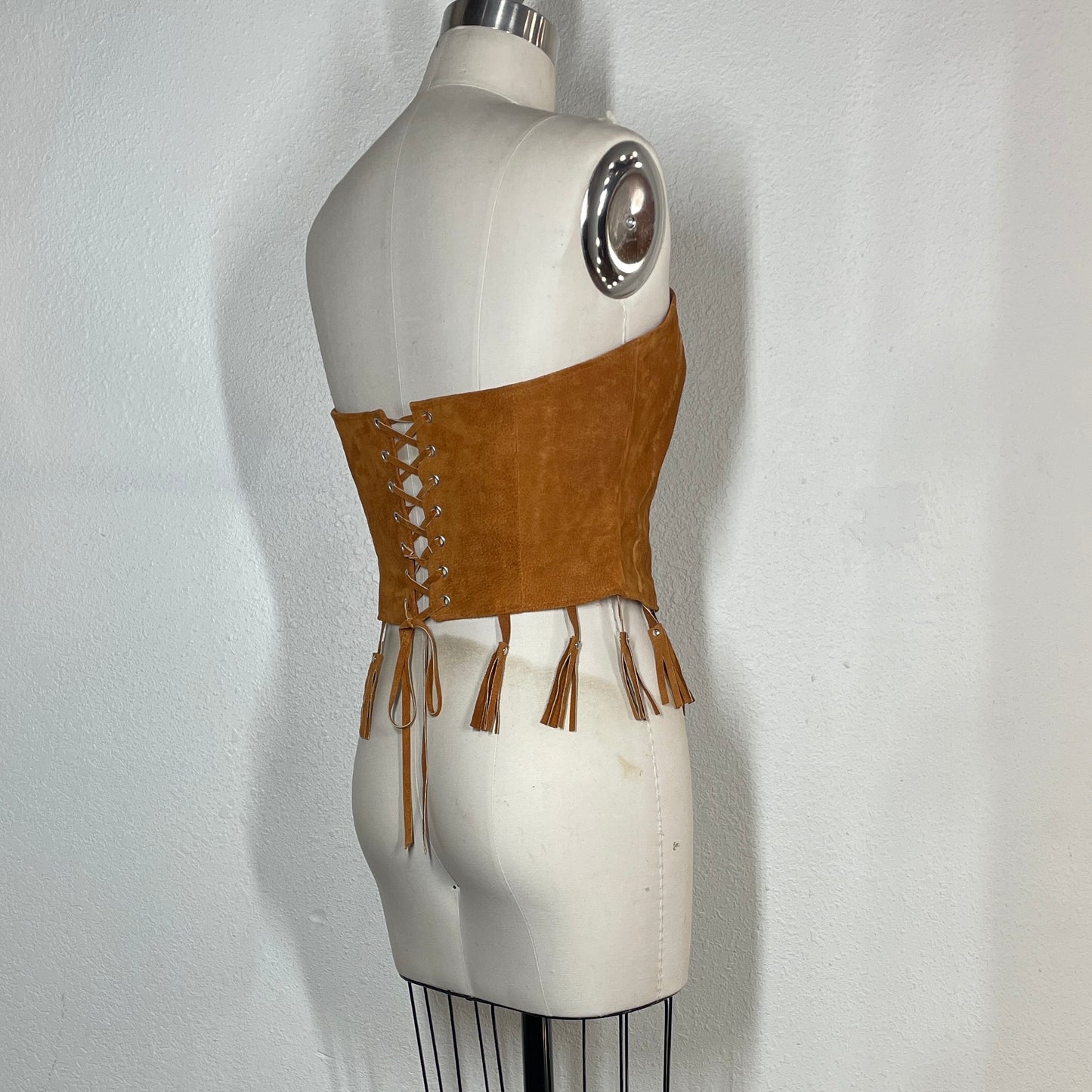 Tan Tassel corset