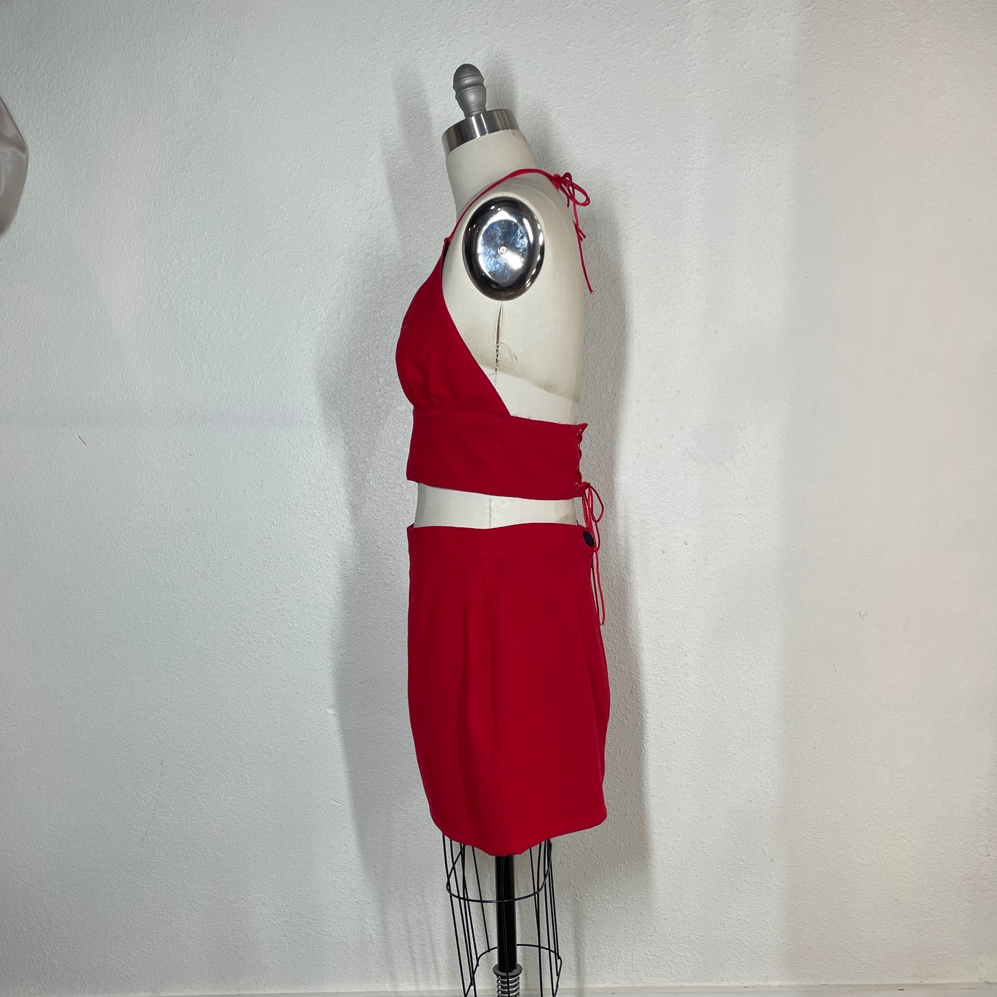 Red Halter Set