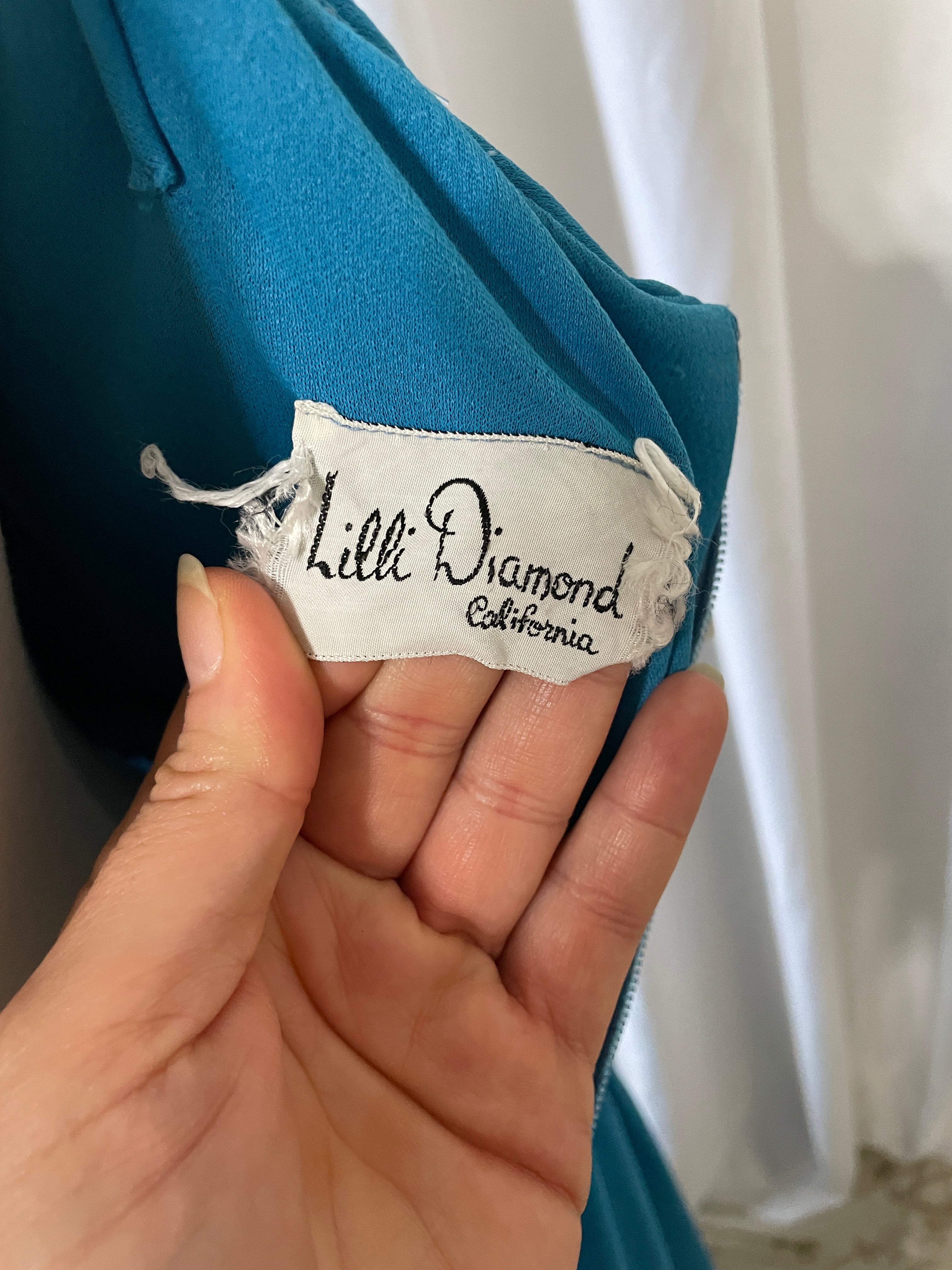 Lili Diamond Blue Maxi Dress