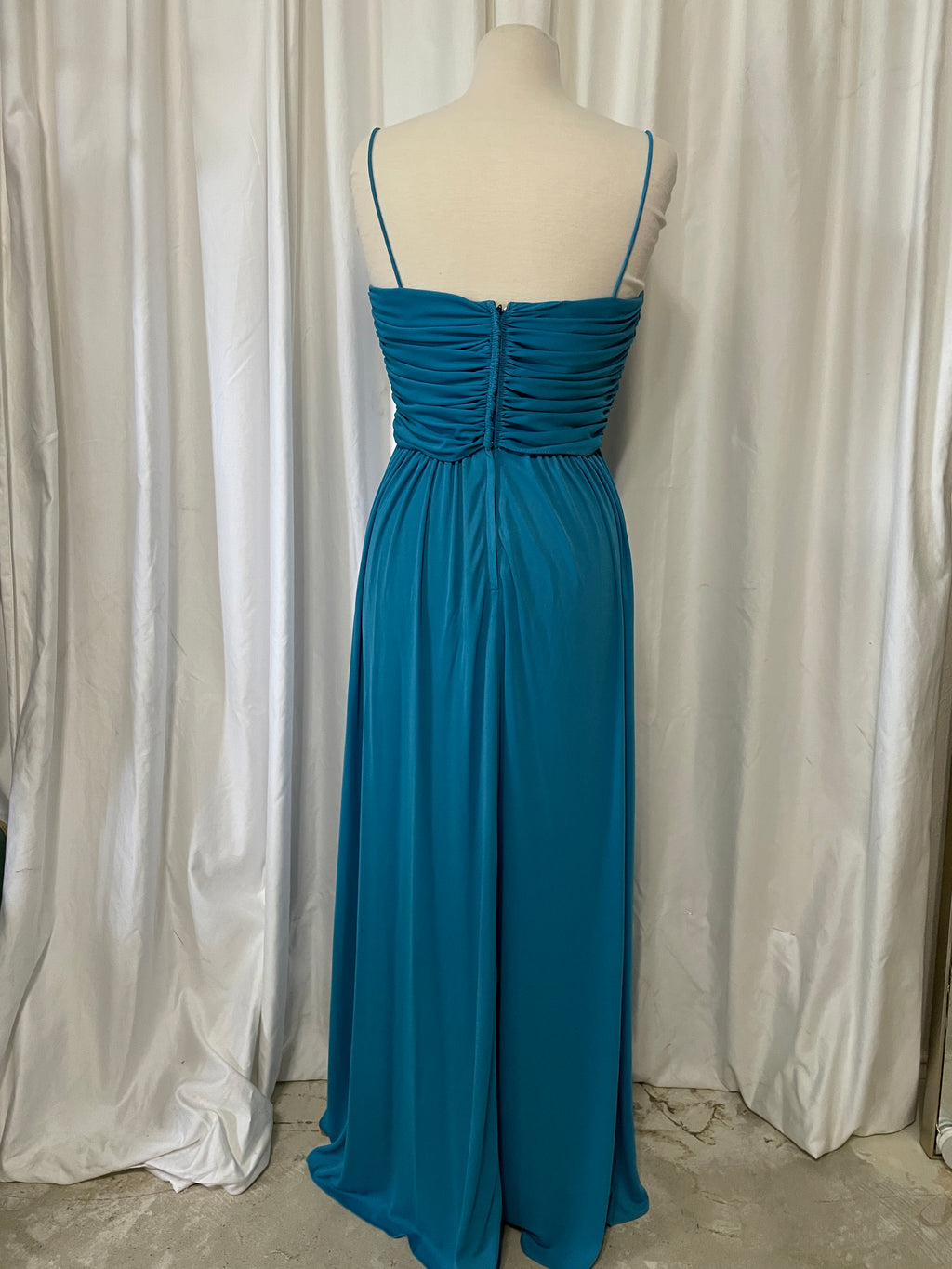 Lili Diamond Blue Maxi Dress