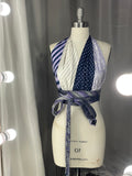 Upcycled Necktie Halter Top #9