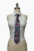 Upcycled Button Up Halter #7