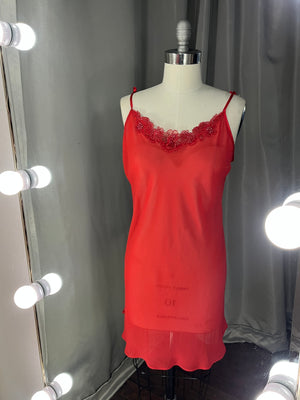 Vintage Red Secret Treasures Slip Dress