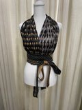 Upcycled Necktie Halter Top #17