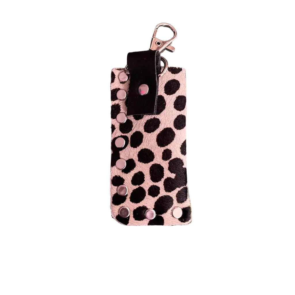 Lighter Case Hair On Hide Cheetah Print Rounded