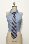 Upcycled Button Up Halter #6