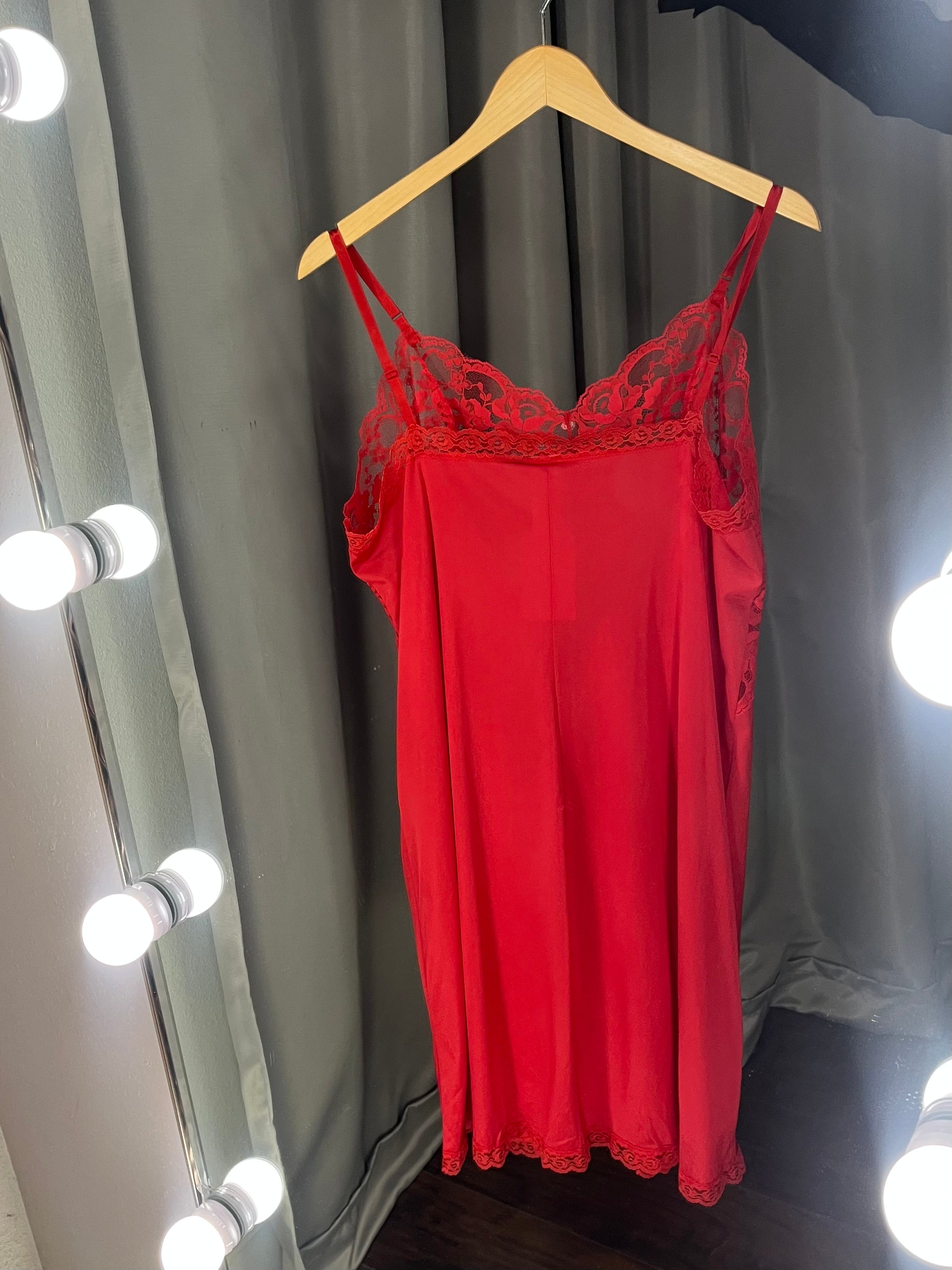 Pure Luxury Red Slip Dress