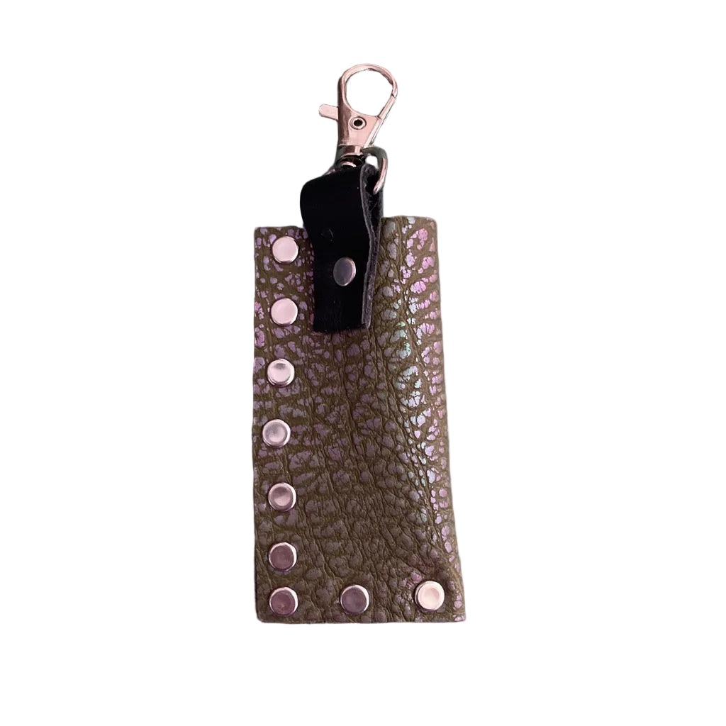 Lighter Case Green Iridescent Rounded