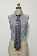 Upcycled Button Up Halter #9