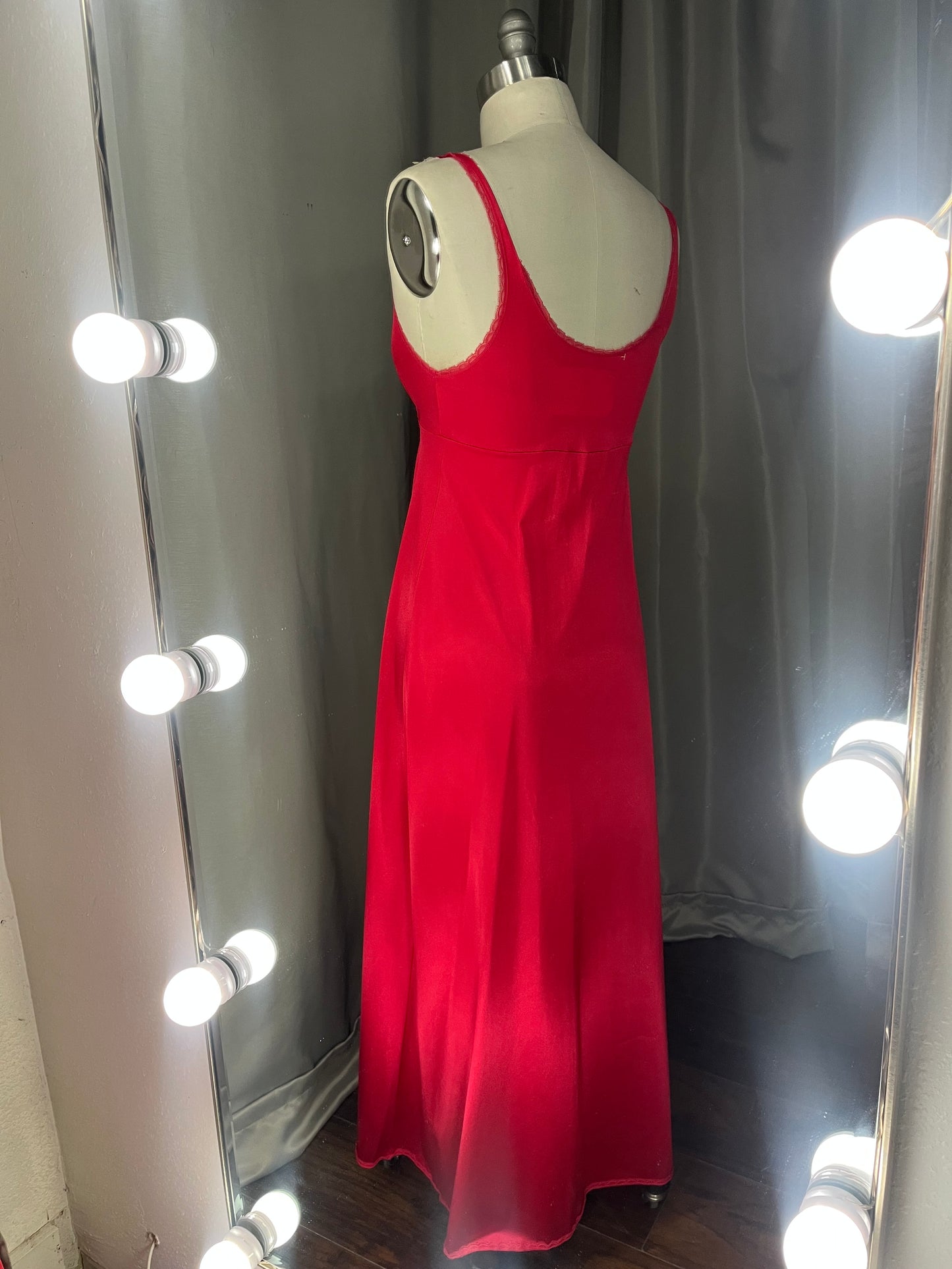 Vanity Fair Red Slip Dress