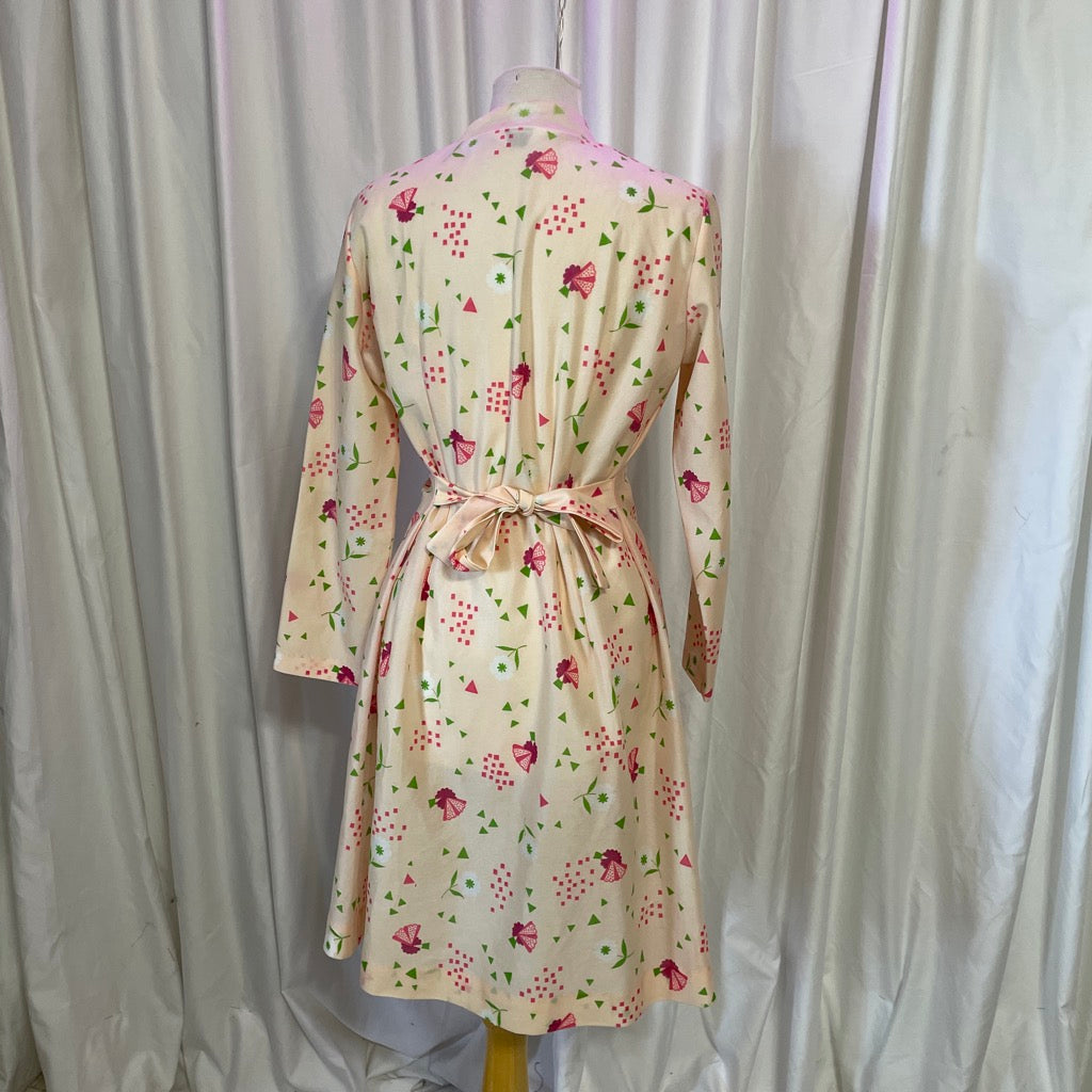 1960s Montgomery Ward Floral Dress