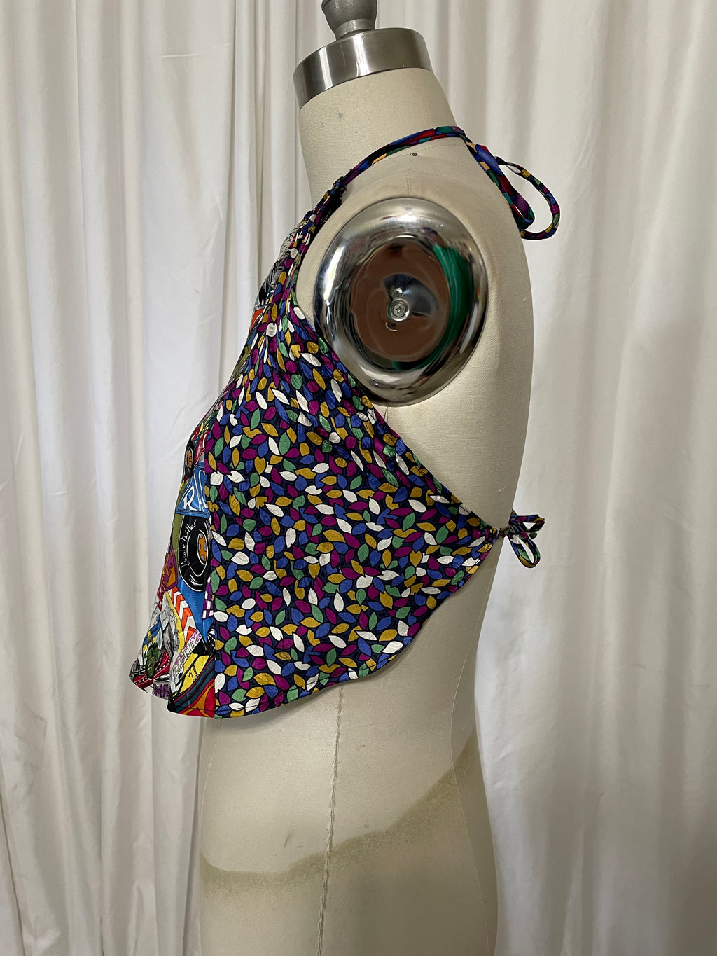 Upcycled Necktie Top #R1