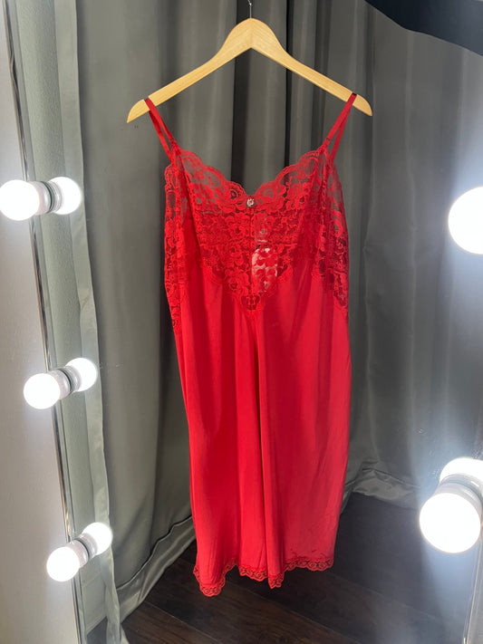 Pure Luxury Red Slip Dress