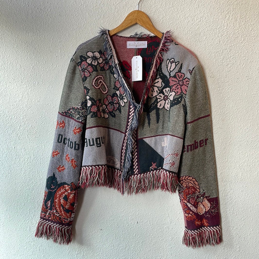 Up-cycled Crop Calendar Sweater
