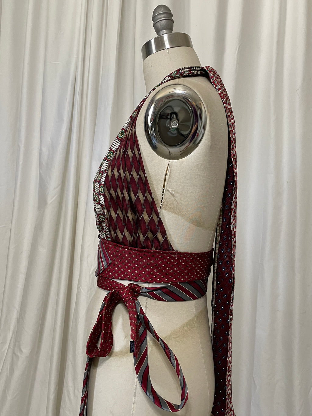 Upcycled Necktie Halter Top #27