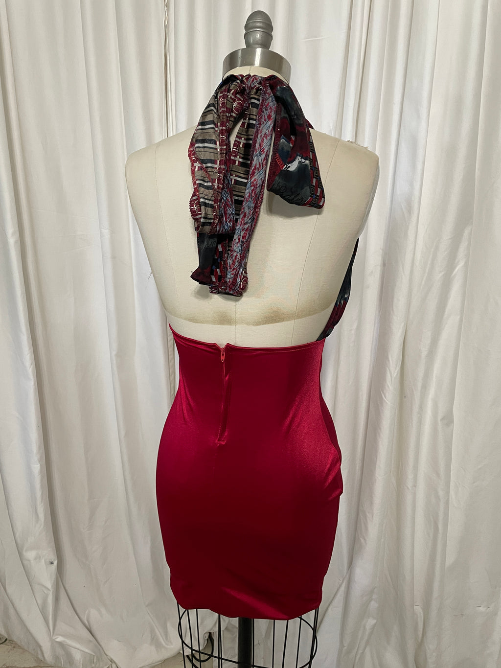 Midi Neck Tie Dress #3