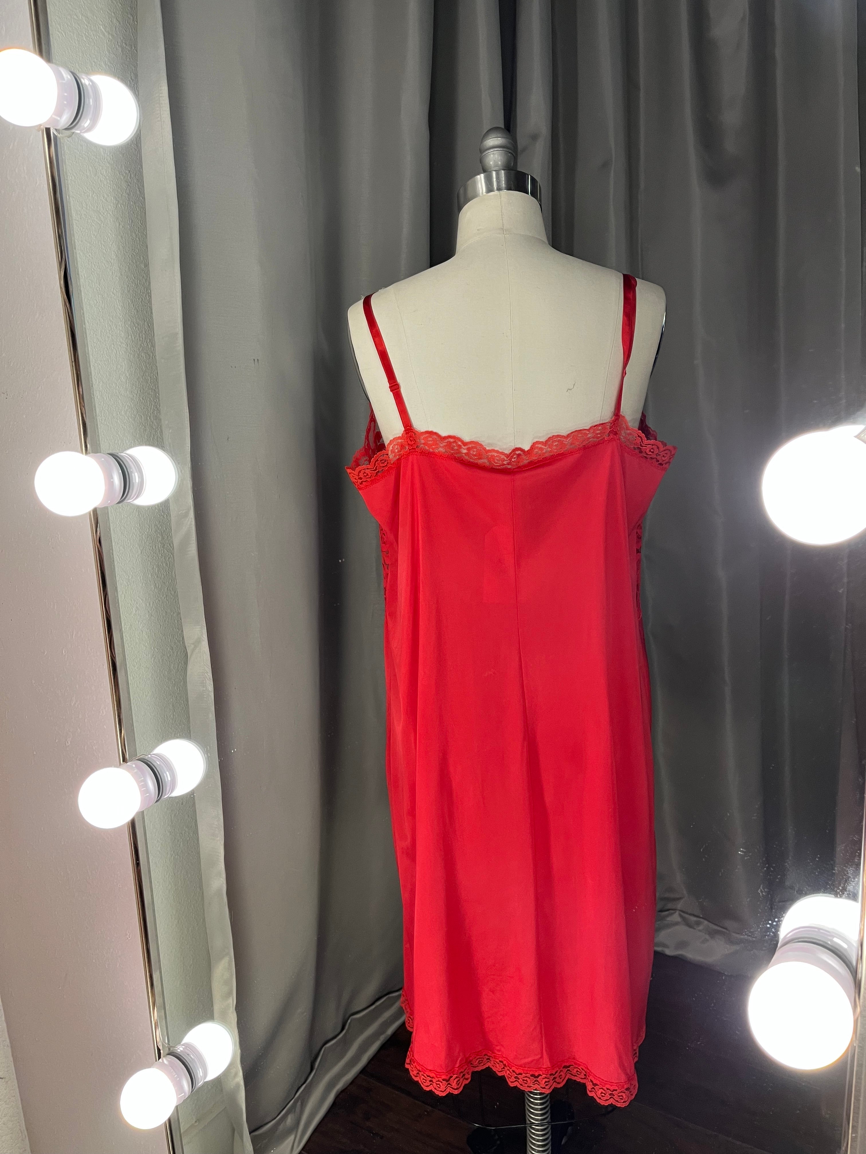 Pure Luxury Red Slip Dress