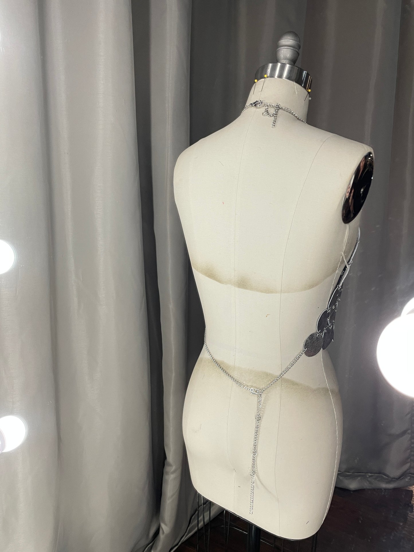 Leather Medallion Silver Top