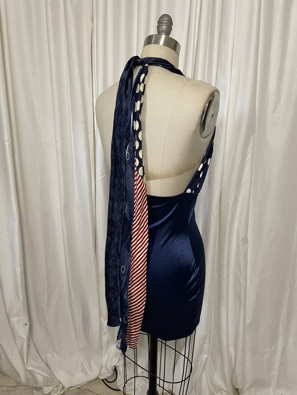 Midi Neck Tie Dress #4