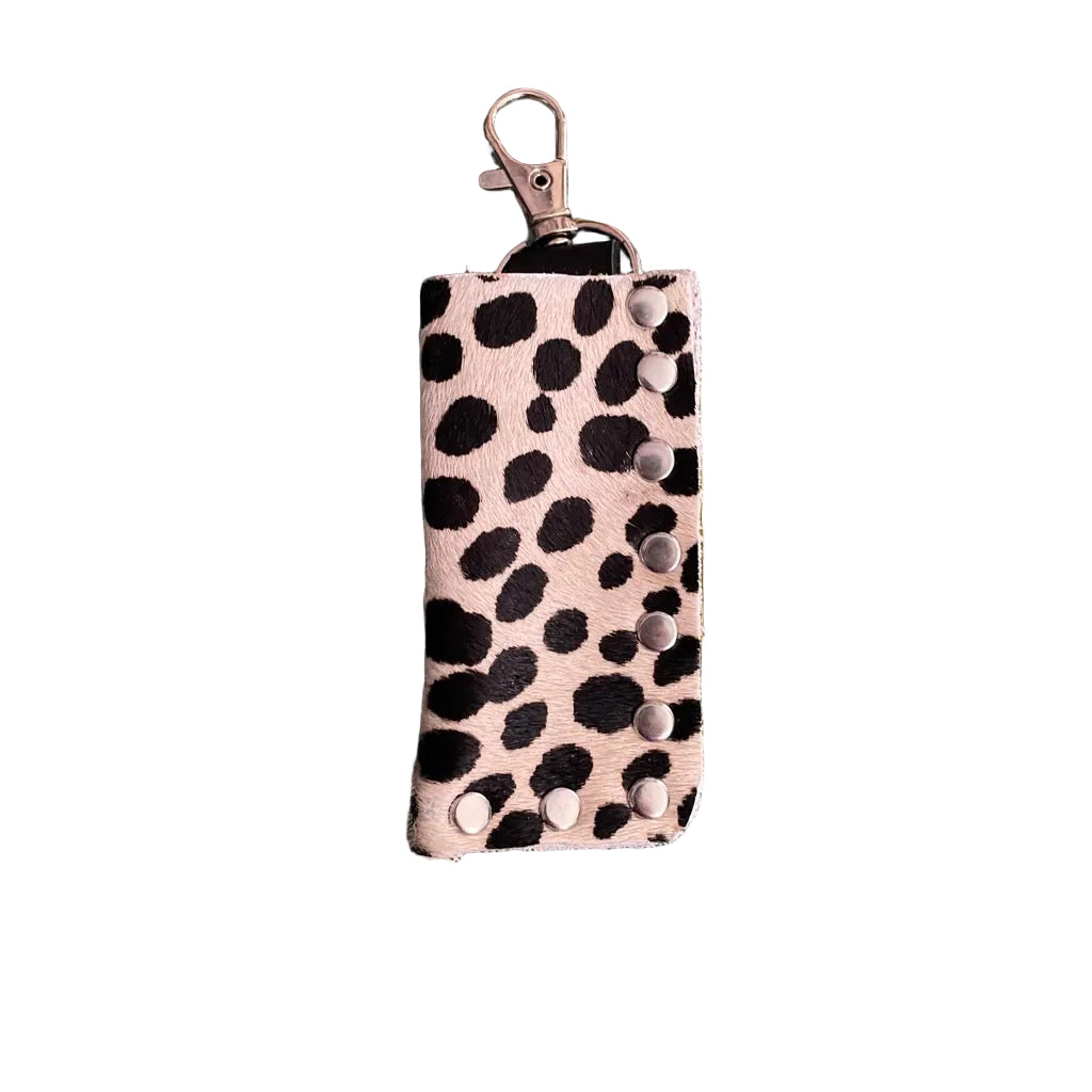 Lighter Case Hair On Hide Cheetah Print Rounded
