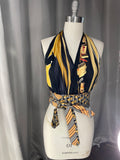 Upcycled Necktie Halter Top #6
