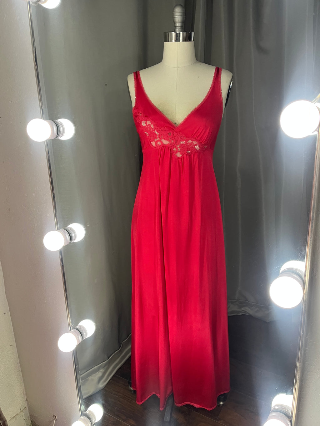 Vanity Fair Red Slip Dress