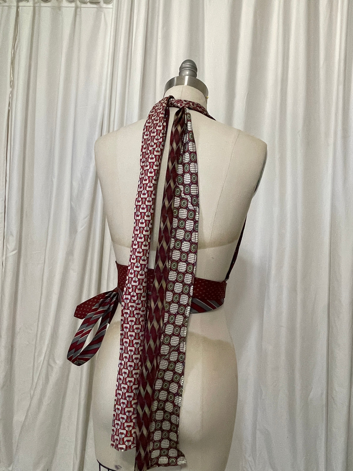 Upcycled Necktie Halter Top #27
