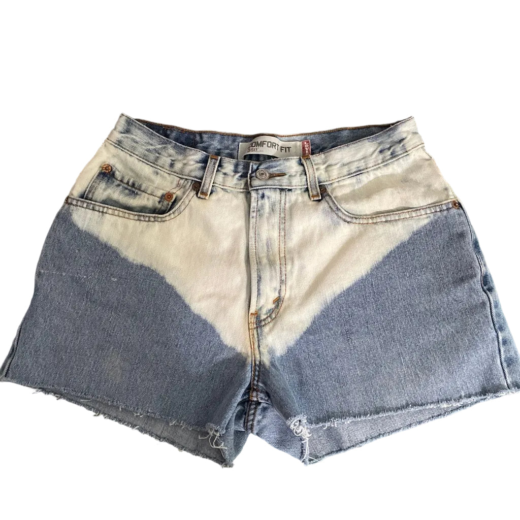 vintage Levi’s 560 Bleach Dyed Cut Offs