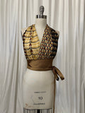 Upcycled Necktie Halter Top #24