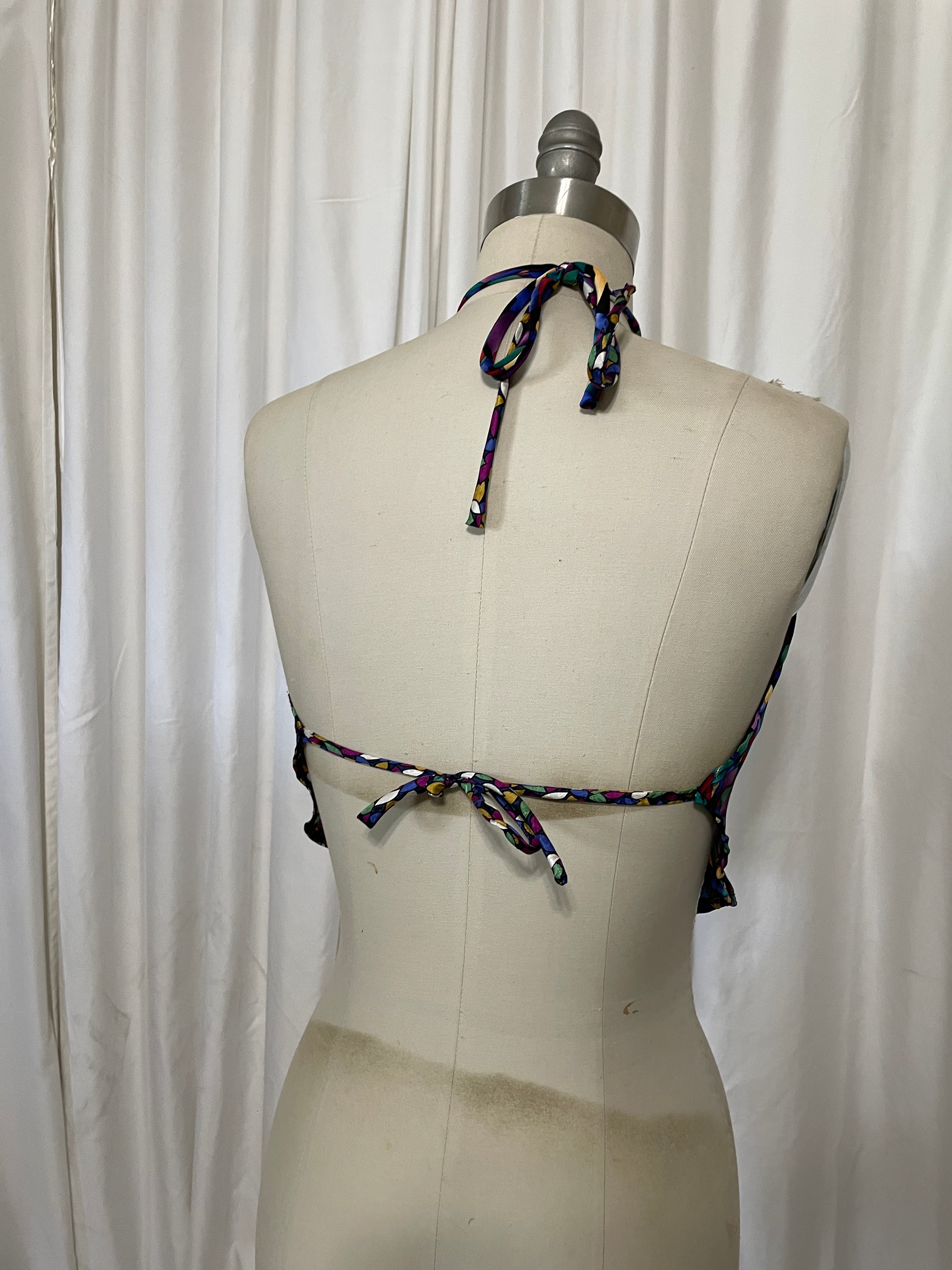 Upcycled Necktie Top #R1