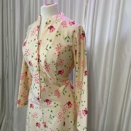 1960s Montgomery Ward Floral Dress