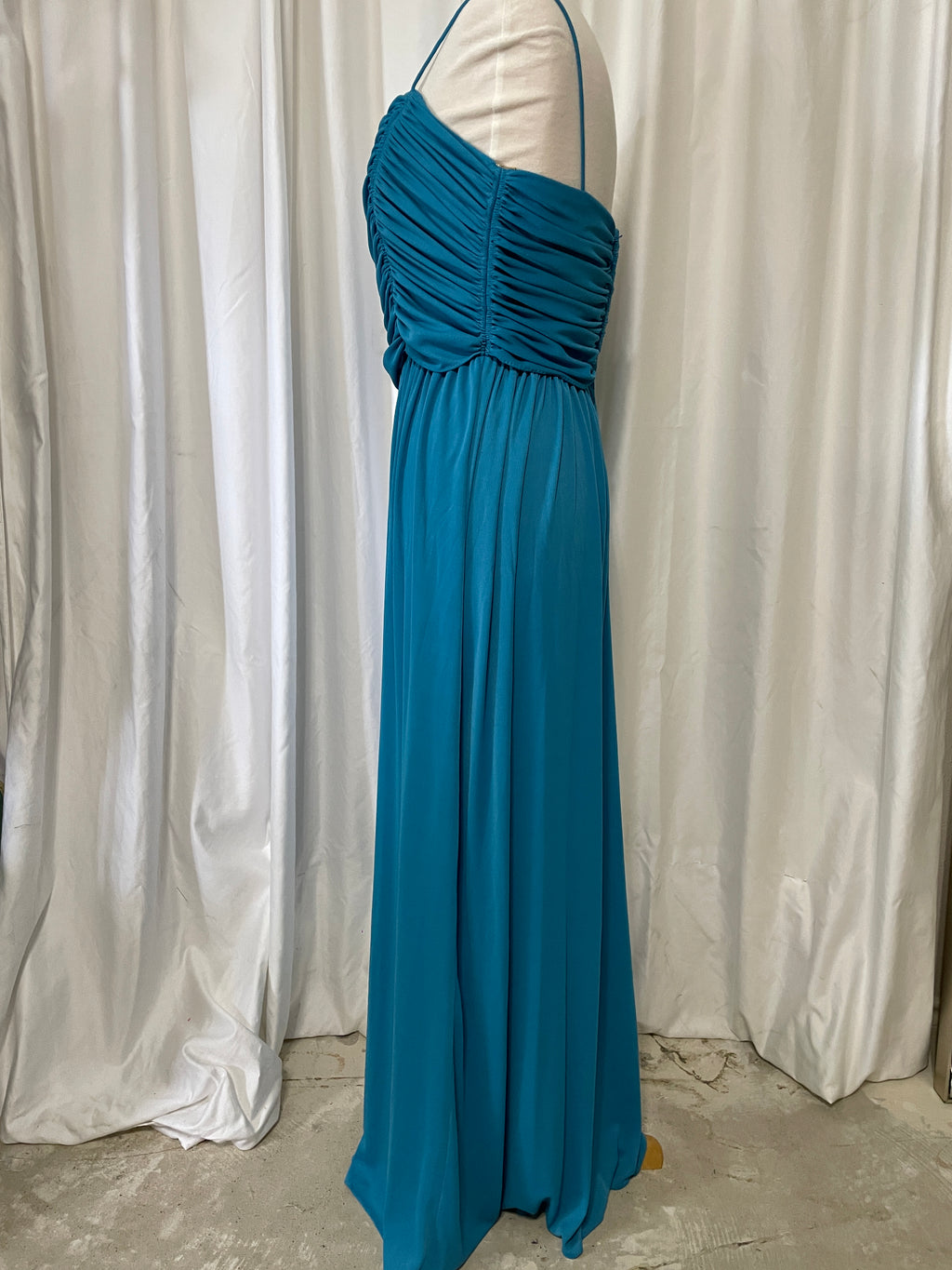 Lili Diamond Blue Maxi Dress