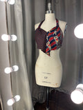 Upcycled Necktie V Top #2
