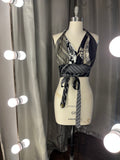 Upcycled Necktie Halter Top #5