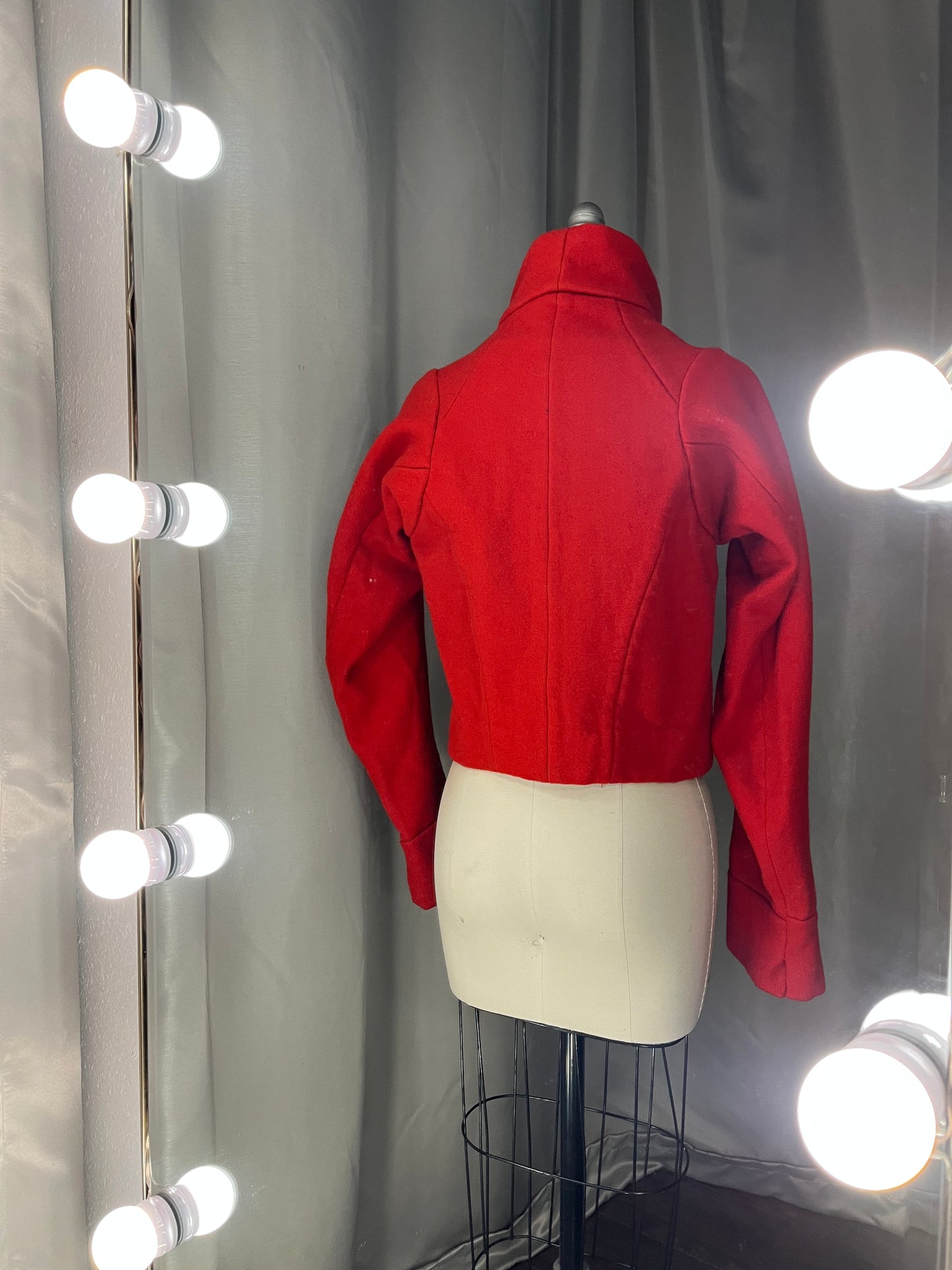 Vintage Red Cropped Coat