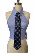 Upcycled Button Up Halter #2
