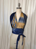 Upcycled Necktie Halter Top #28