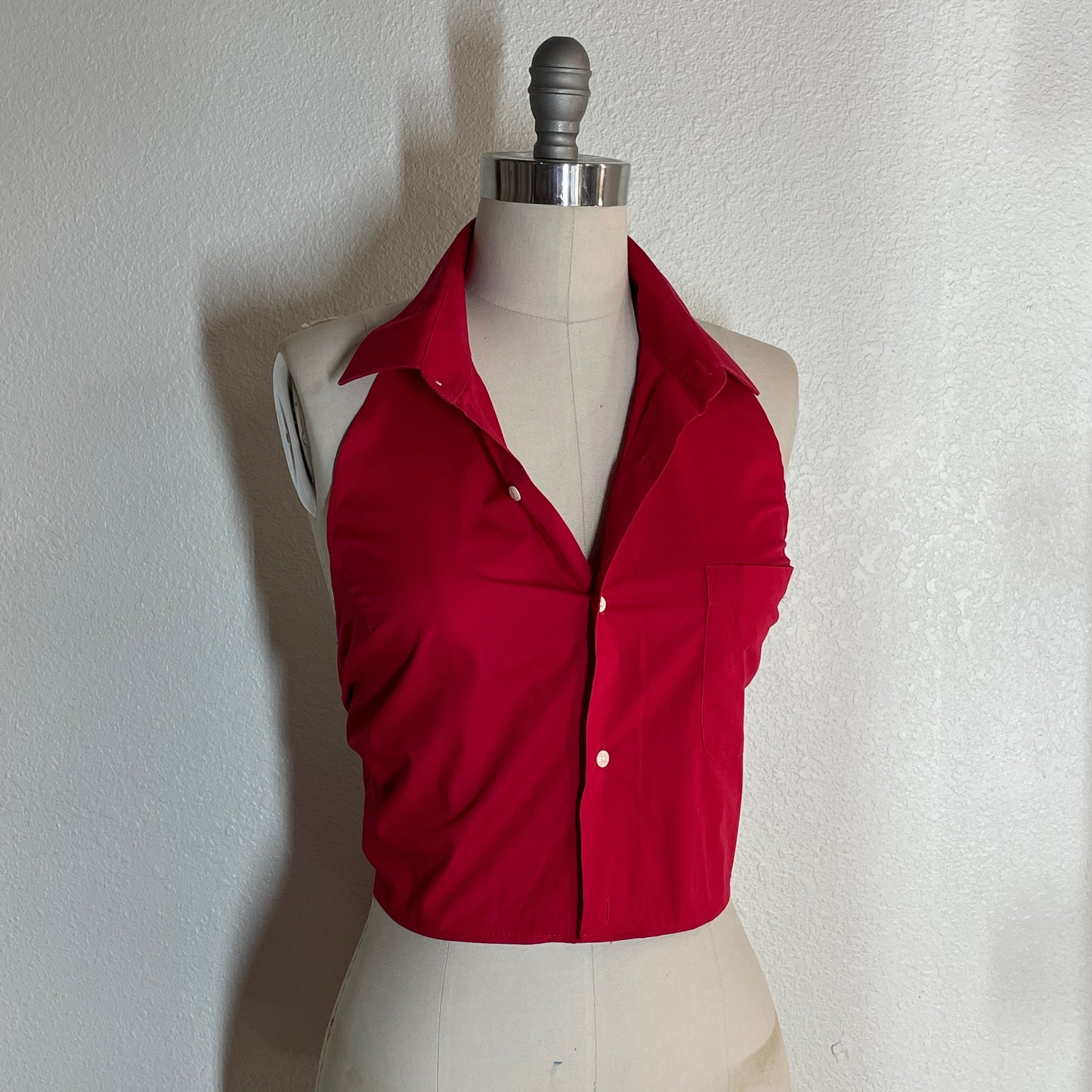 Re-worked Red Mens Shirt Set