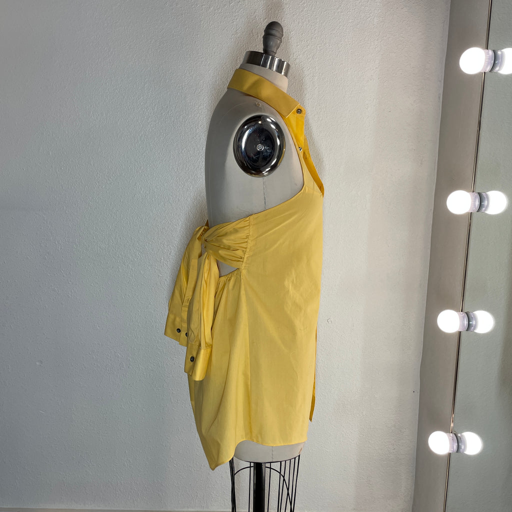 Re-Worked Yellow Shirt dress