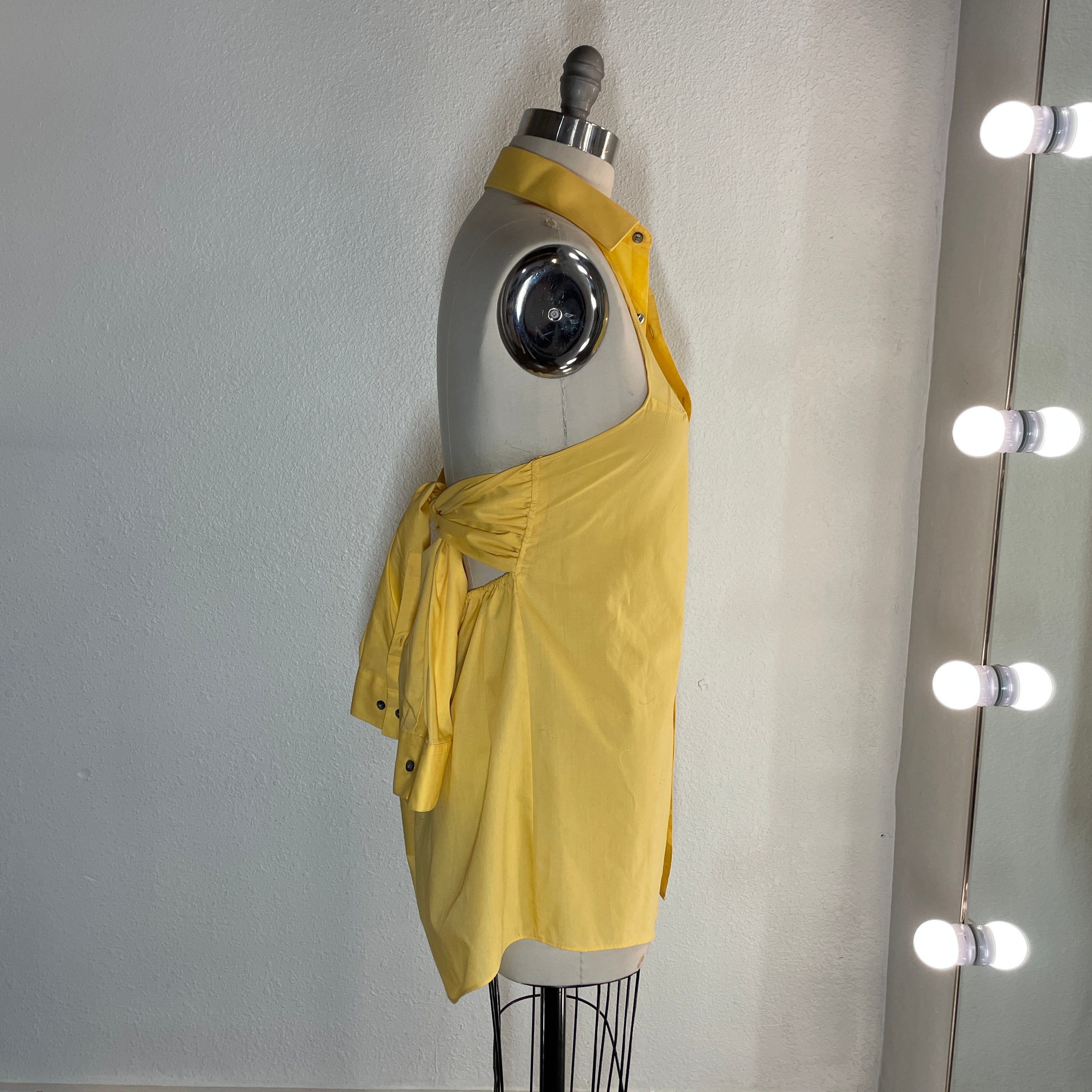 Re-Worked Yellow Shirt dress
