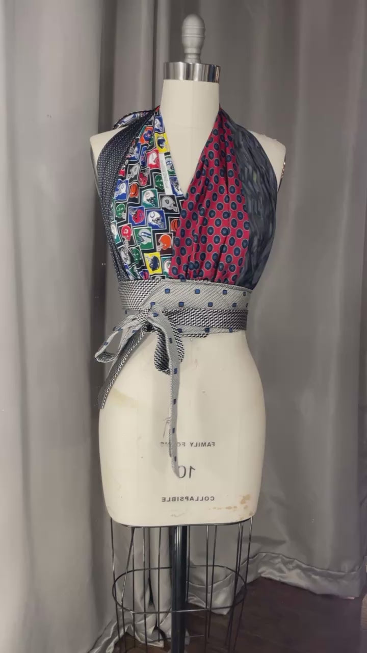 Upcycled Neck Tie Top
